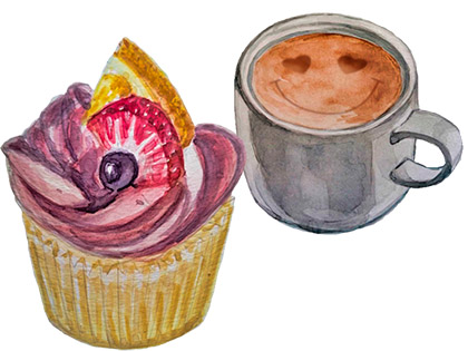 coffee & cupcake gratuity!!!  (づ｡◕‿‿◕｡)づ